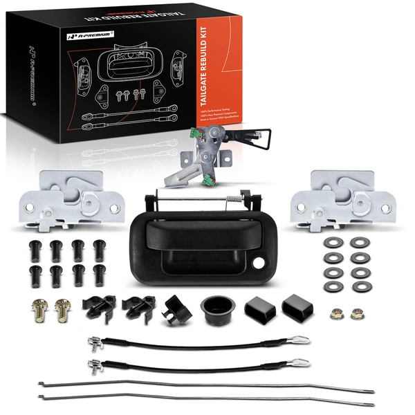 Tailgate Hardware Rebuild Kit with Cable & Rods for 2004-2008 Ford F-150