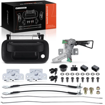 Metal Tailgate Hardware Rebuild Kit with Cable & Rods