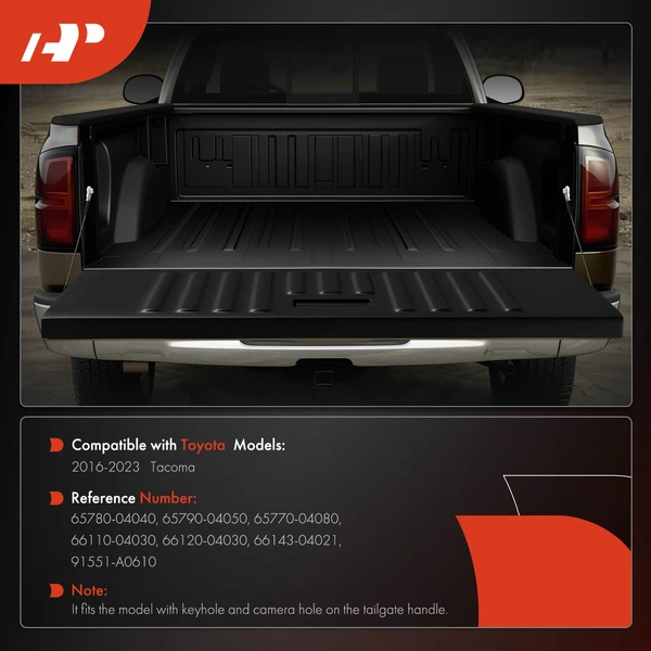 Tailgate Hardware Rebuild Kit with Cable & Rod for Toyota Tacoma 2016 2017-2023