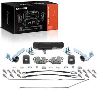 Tailgate Hardware Rebuild Kit with Cable & Rods