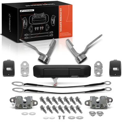 Metal Tailgate Hardware Rebuild Kit with Cables