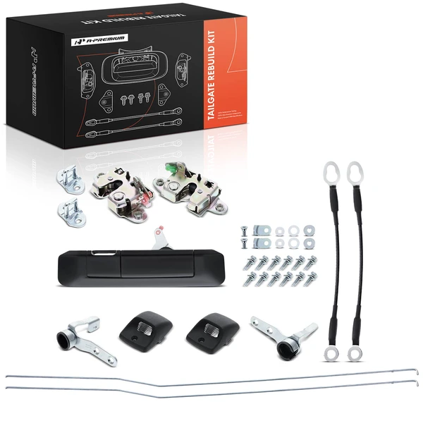 Rear Tailgate Hardware Rebuild Kit with Cable & Rods for Toyota Tacoma 2005-2008