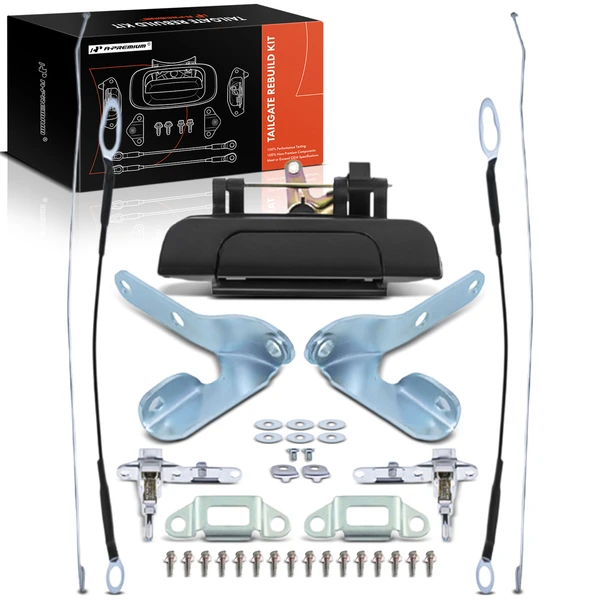 Tailgate Hardware Rebuild Kit with Cable & Rods for Toyota Tacoma 1995-2004