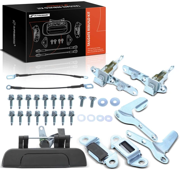 Tailgate Hardware Rebuild Kit with Cable for Toyota Tacoma 1995-2004