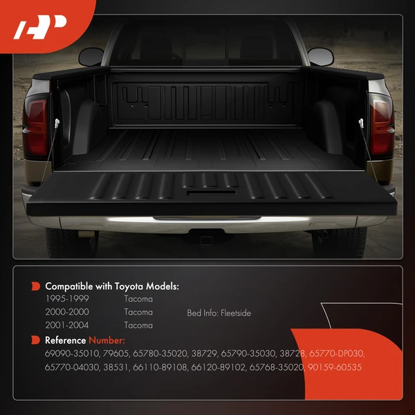 Tailgate Hardware Rebuild Kit with Cable for Toyota Tacoma 1995-2004