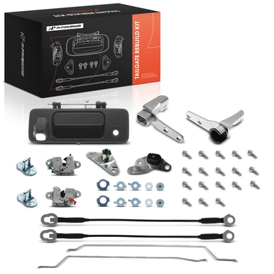 Rear Tailgate Hardware Rebuild Kit with Cable & Rods