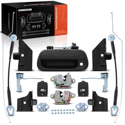Metal Tailgate Hardware Rebuild Kit with Cable & Rods