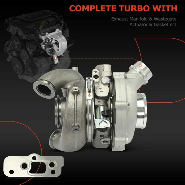 Turbocharger, GT3788BLVA Model, 6.7/V8 Engine, A-Premium APTBC180