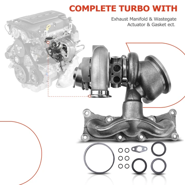 Turbocharger, TD03L4 Model, N54B30 Engine, A-Premium APTBC010