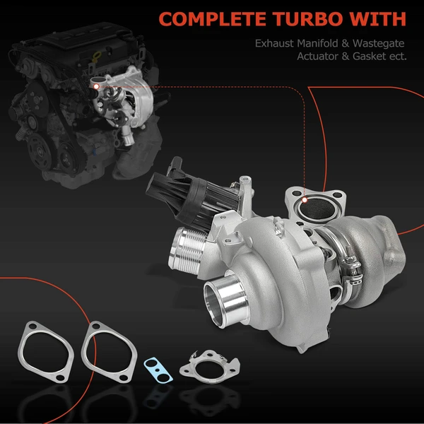 Turbocharger, K03 Model, Ecoboost 3.5L 375HP Right Engine, A-Premium APTBC160