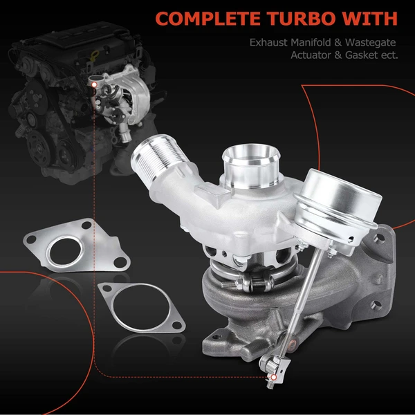 Turbocharger, K03 Model, Ecoboost V6 Gas 2.7l Engine, A-Premium APTBC129