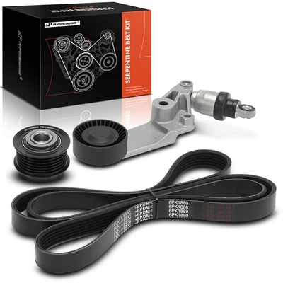 3 Pcs Serpentine Belt Drive Component Kit