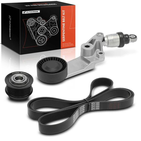 3 Pcs Serpentine Belt Drive Component Kit for Toyota Corolla Matrix 03-08 Celica