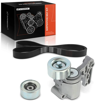 3 Pcs Serpentine Belt Drive Component Kit