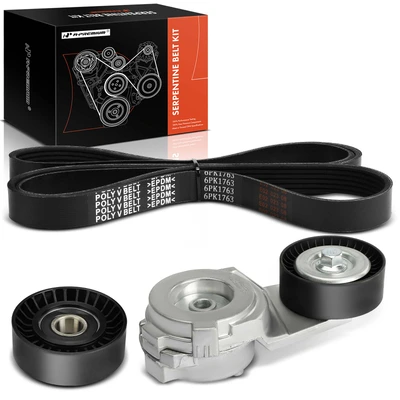 3 Pcs Serpentine Belt Drive Component Kit