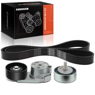 3 Pcs Serpentine Belt Drive Component Kit