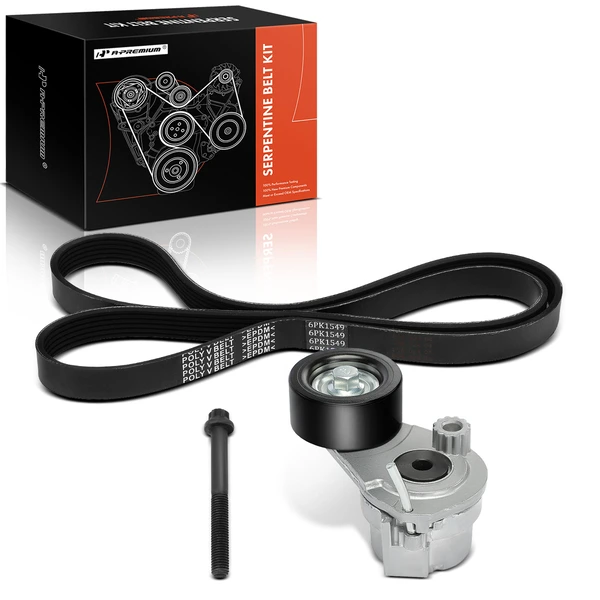 2 Pcs Serpentine Belt Drive Component Kit for 2014-2016 Chevrolet Cruze