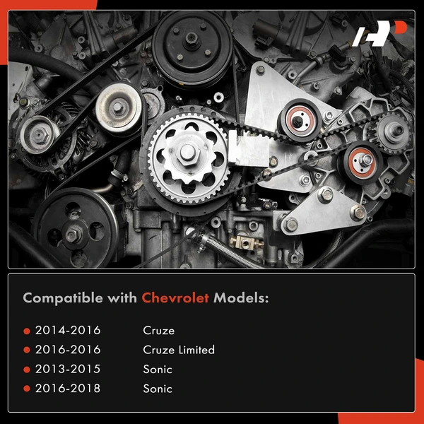 2 Pcs Serpentine Belt Drive Component Kit for Chevrolet Cruze Cruze Limited Sonic