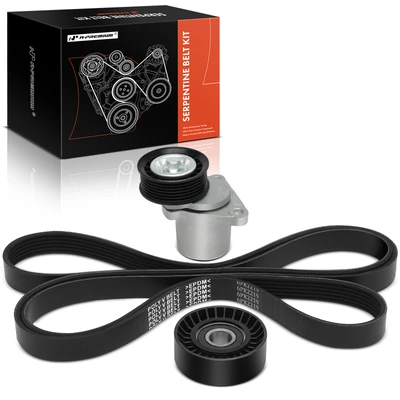 3 Pcs Serpentine Belt Drive Component Kit
