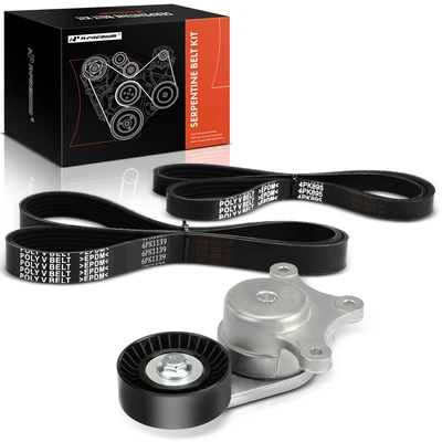 3 Pcs Serpentine Belt Drive Component Kit