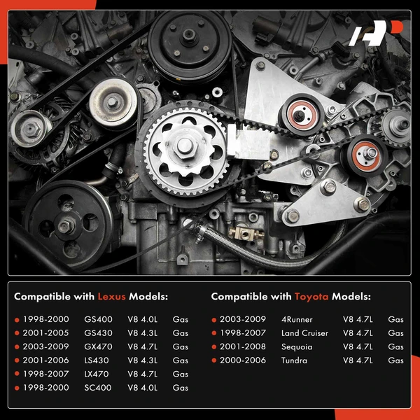 3 Pcs Serpentine Belt Drive Component Kit for Lexus GS400 1998-2000 Toyota 4Runner