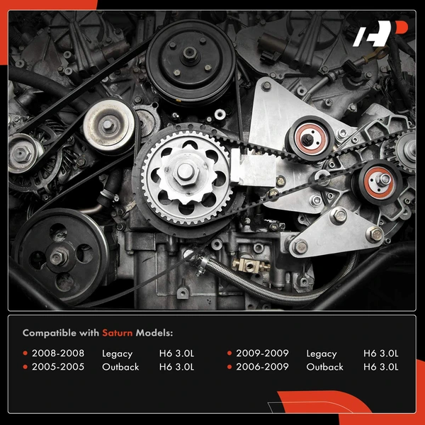 3 Pcs Serpentine Belt Drive Component Kit for Subaru Legacy 08-09 Outback 05-09