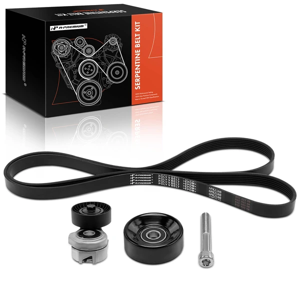 3 Pcs Serpentine Belt Drive Component Kit for 1998-2000 Mercury Sable