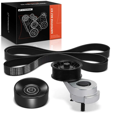 3 Pcs Serpentine Belt Drive Component Kit