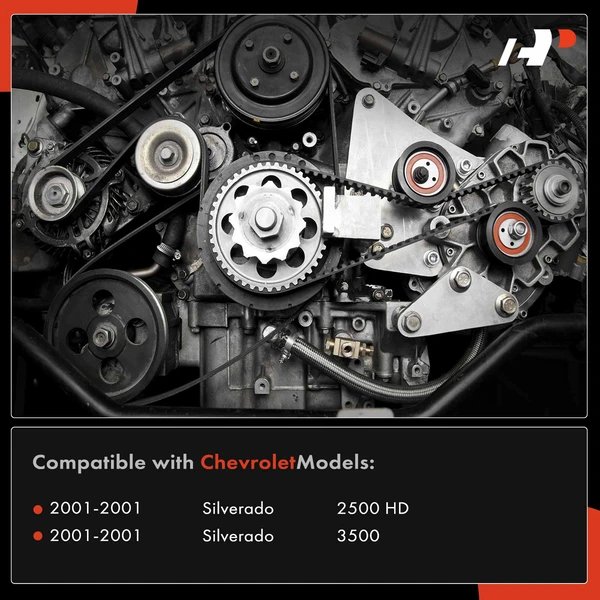 4 Pcs Serpentine Belt Drive Component Kit for Chevy Silverado 2500 HD 2001