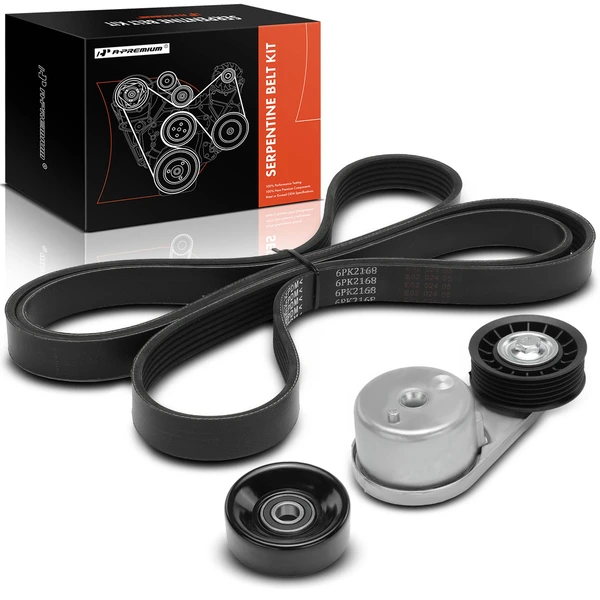 3 Pcs Serpentine Belt Drive Component Kit for 2003-2005 Mercury Mountaineer