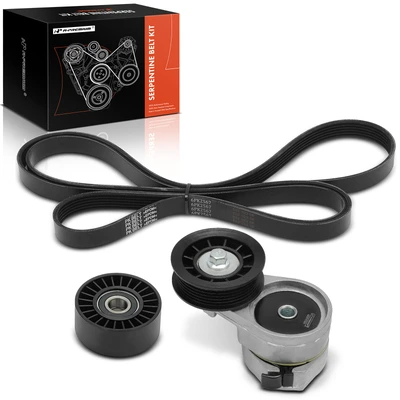 3 Pcs Serpentine Belt Drive Component Kit