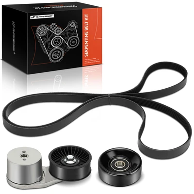 3 Pcs Serpentine Belt Drive Component Kit