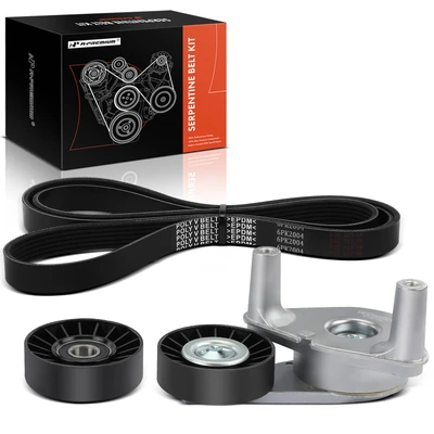 3 Pcs Serpentine Belt Drive Component Kit