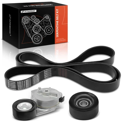3 Pcs Serpentine Belt Drive Component Kit for 2006-2011 Buick Lucerne