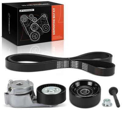 3 Pcs Serpentine Belt Drive Component Kit