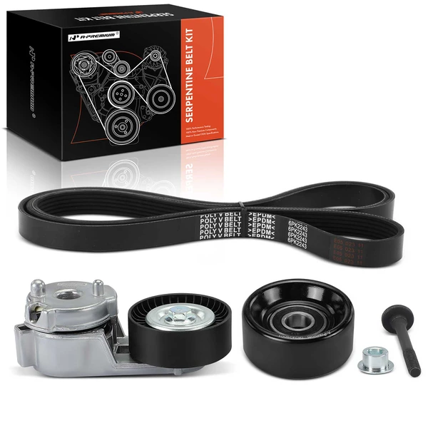 3 Pcs Serpentine Belt Drive Component Kit for Jeep Grand Cherokee 99-04 Wrangler TJ