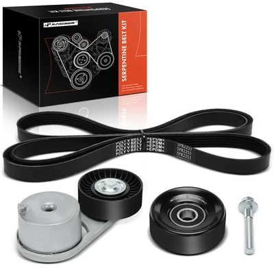 3 Pcs Serpentine Belt Drive Component Kit