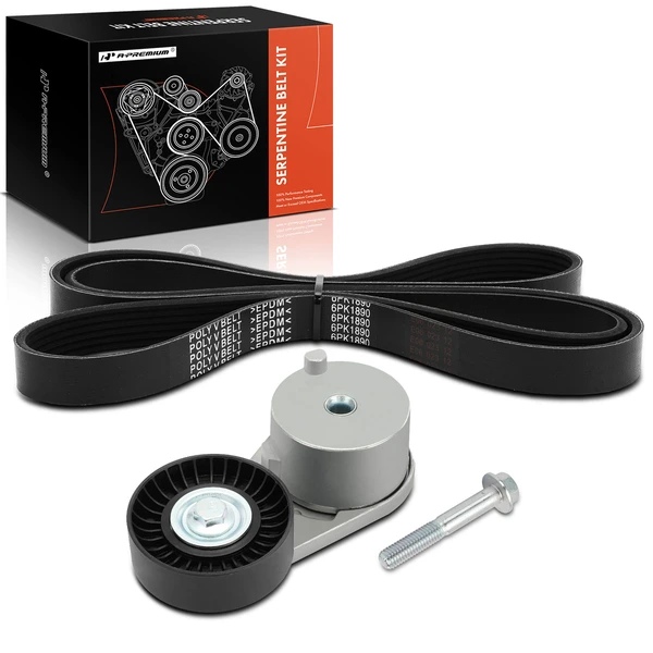 2 Pcs Serpentine Belt Drive Component Kit for 1998-2003 GMC Sonoma