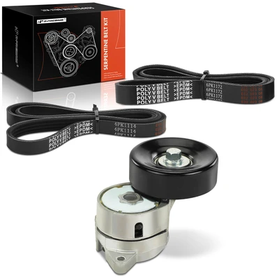 3 Pcs Serpentine Belt Drive Component Kit