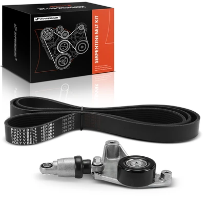 2 Pcs Serpentine Belt Drive Component Kit