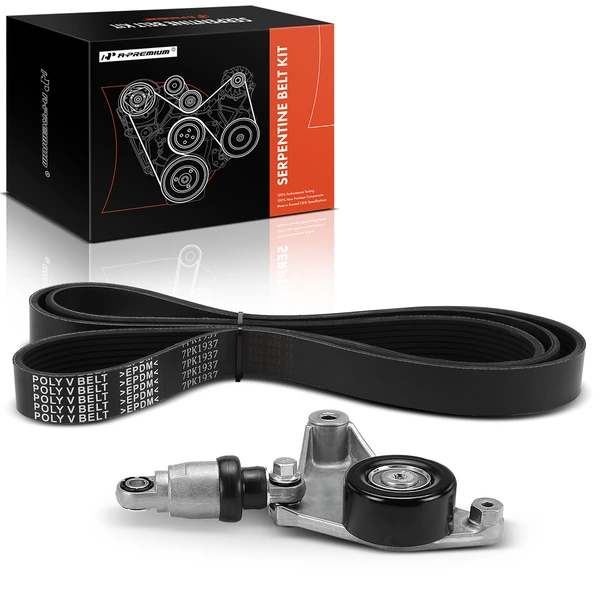 2 Pcs Serpentine Belt Drive Component Kit for 2005-2006 Scion tC