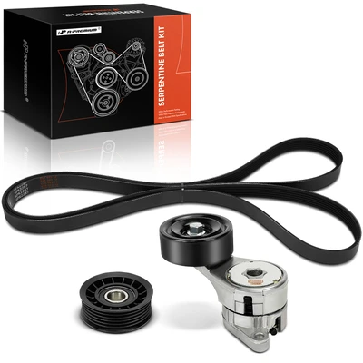3 Pcs Serpentine Belt Drive Component Kit