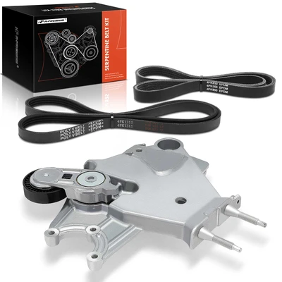 3 Pcs Serpentine Belt Drive Component Kit