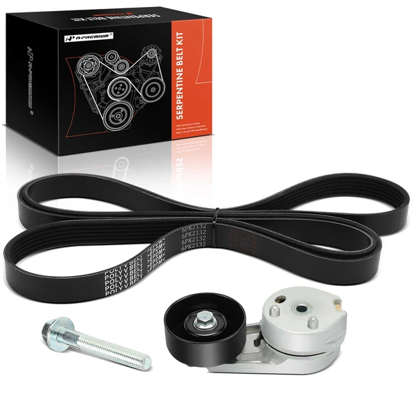 3 Pcs Serpentine Belt Drive Component Kit for 2005-2007 Ford Five Hundred