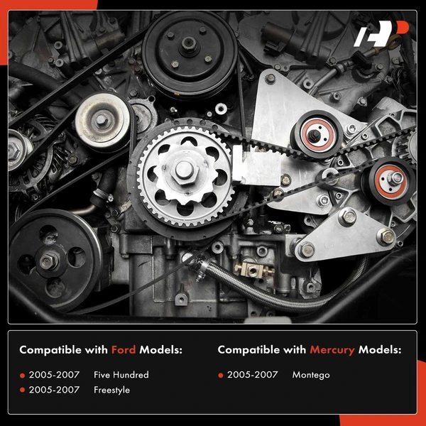 3 Pcs Serpentine Belt Drive Component Kit for Ford Freestyle Five Hundred Mercury