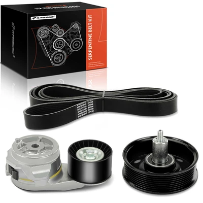3 Pcs Serpentine Belt Drive Component Kit