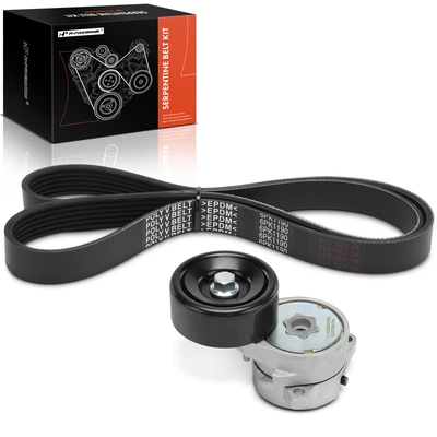 2 Pcs Serpentine Belt Drive Component Kit