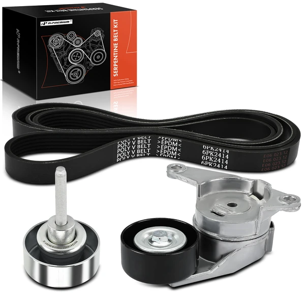 3 Pcs Serpentine Belt Drive Component Kit for 2010-2017 GMC Terrain