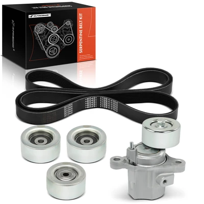 5 Pcs Serpentine Belt Drive Component Kit