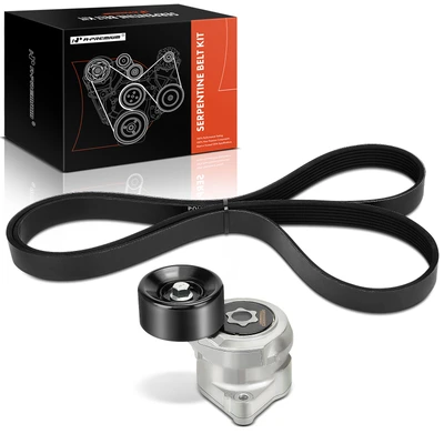 2 Pcs Serpentine Belt Drive Component Kit